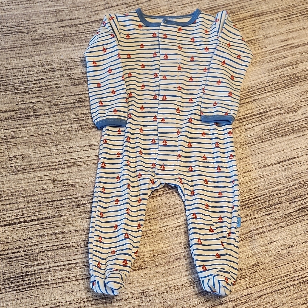 Magnetic Me Nautical Striped Footie